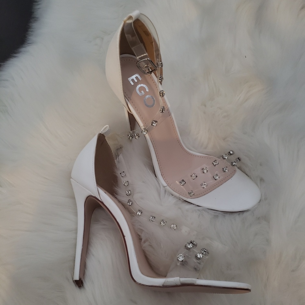 New Ego white heels